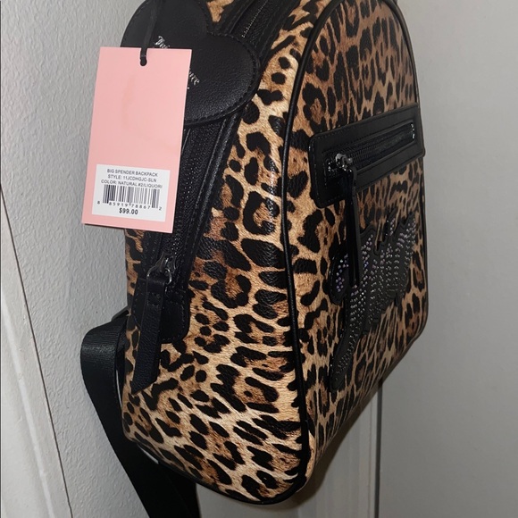 Juicy Couture Tan and Black Leopard Backpack - Picture 4 of 10